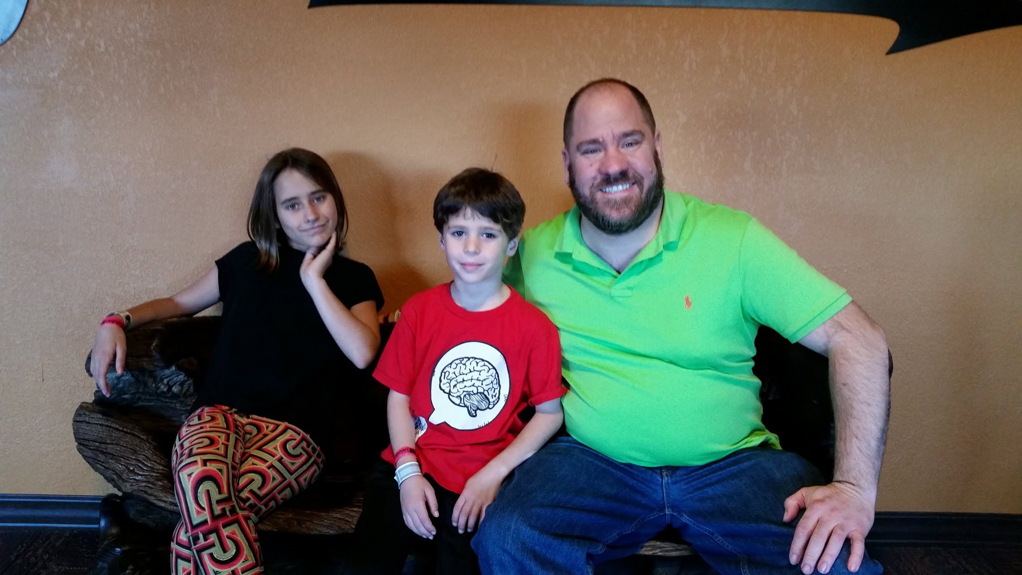 Lisa, Thomas and Michael taking a break at Kalahari