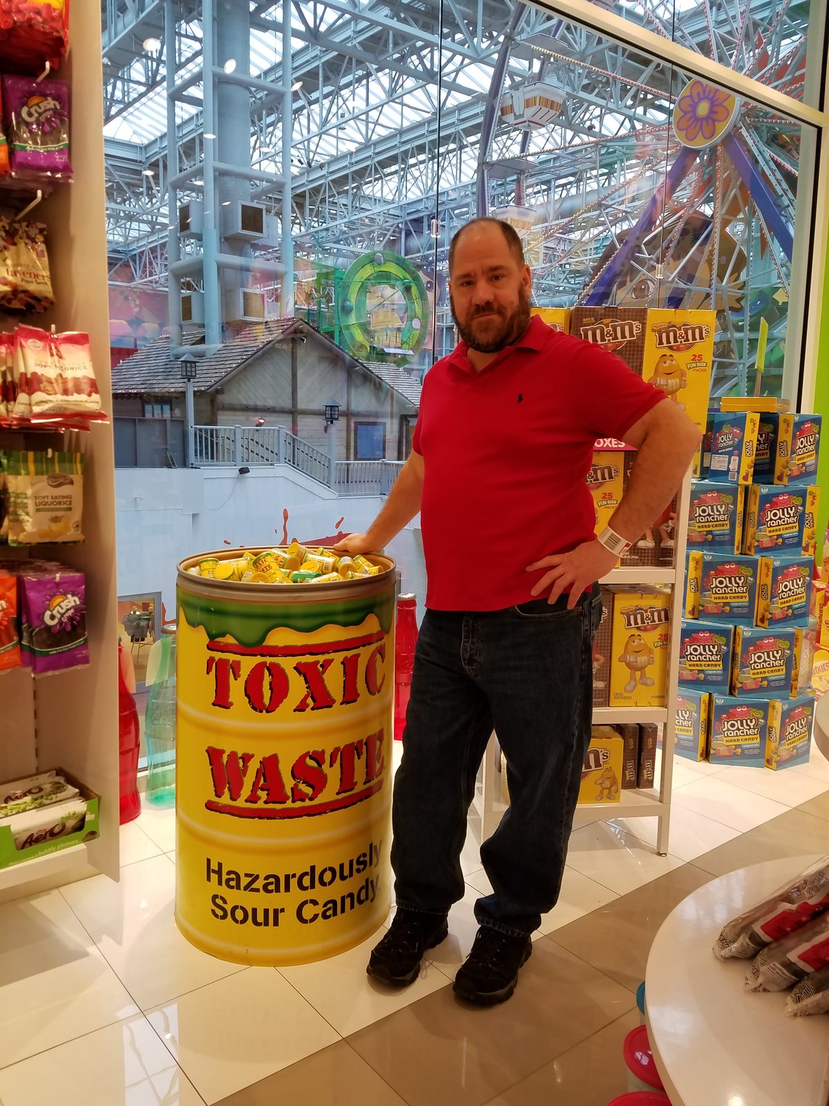Toxic Waste candy, bigger than life