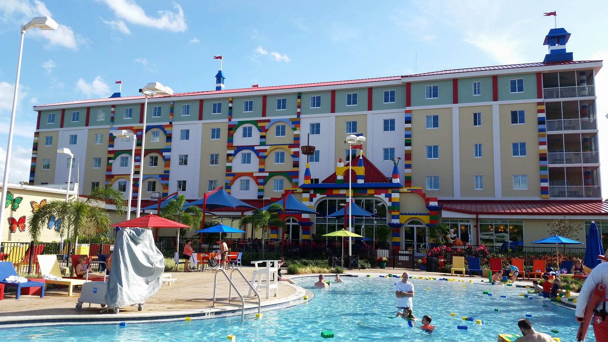 The Legoland Hotel from the pool
