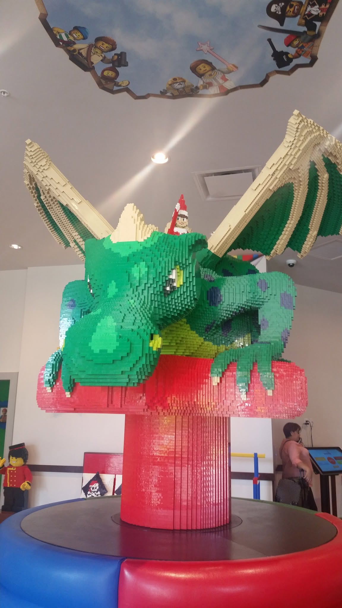 A LEGO dragon at the Legoland Hotel