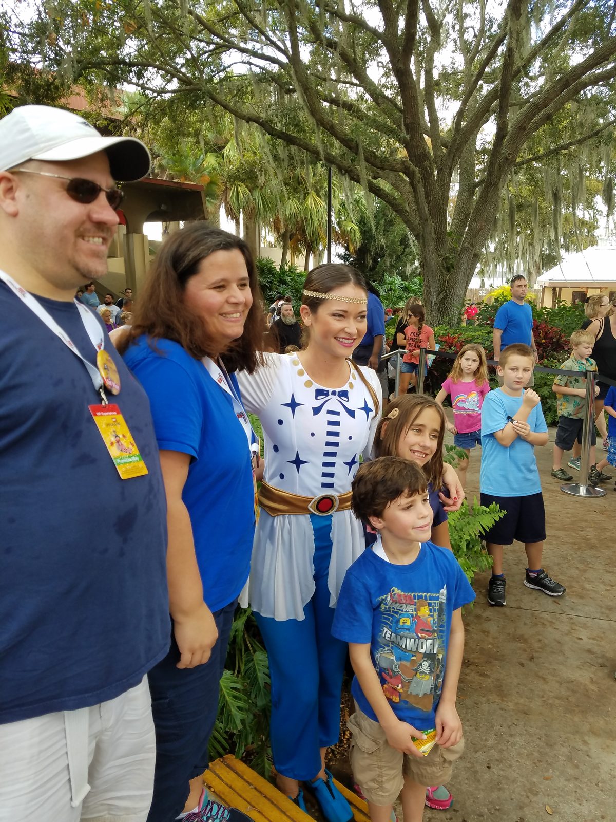 Kathy, Lisa, Thomas and me after the pirate show