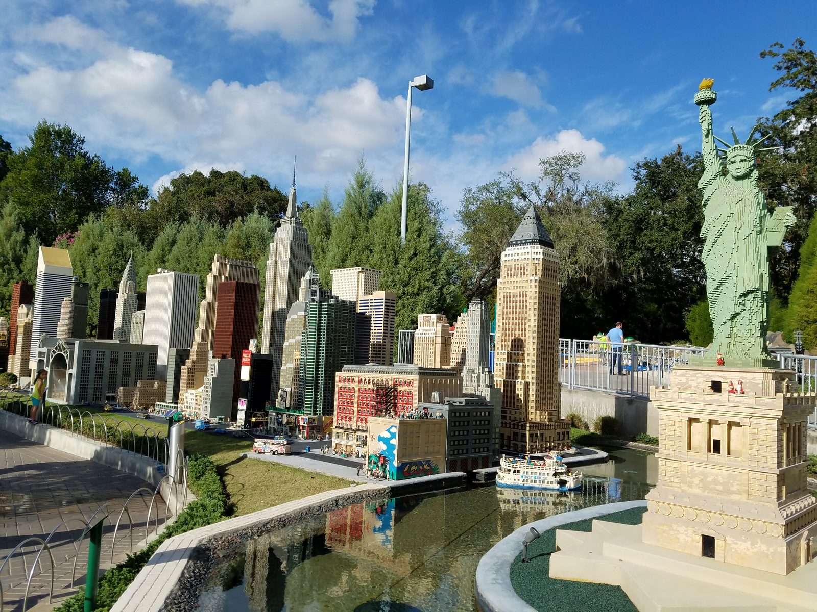 The New York skyline in Miniland