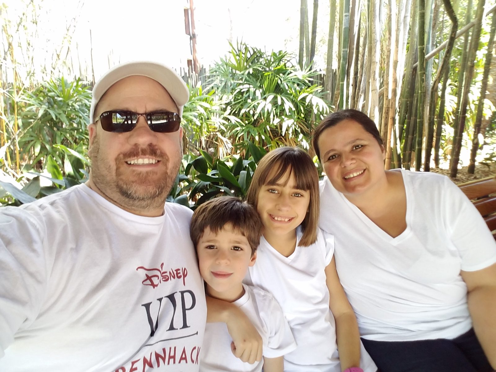 The four of us arriving at Animal Kingdom Lodge