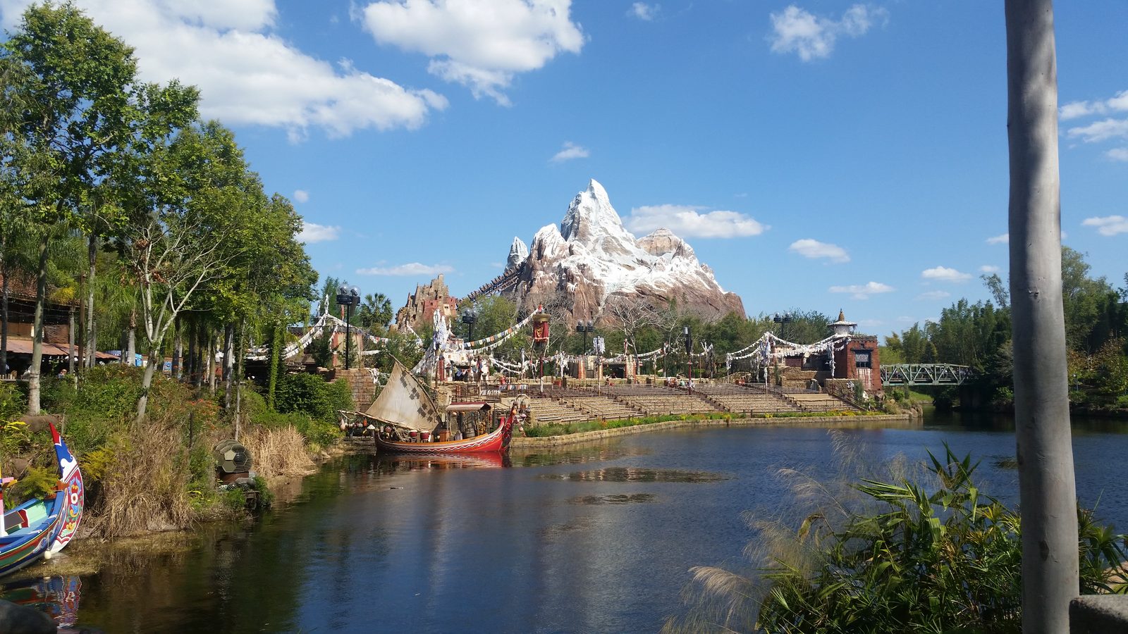 Expedition Everest across the water at Animal Kingdom