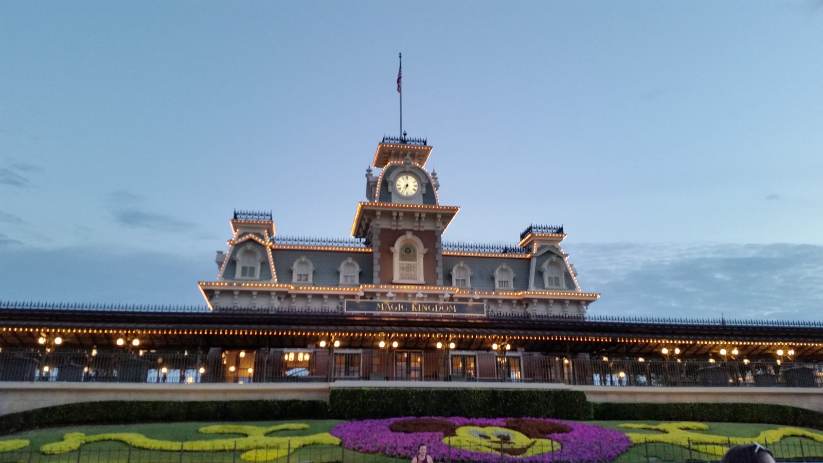 Main Street Station before the park opened