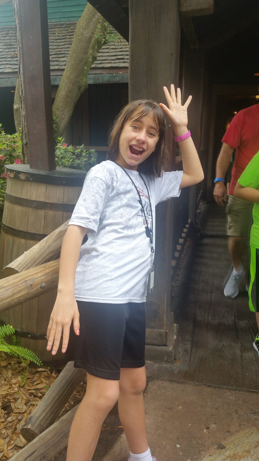 Lisa striking a pose at the Magic Kingdom