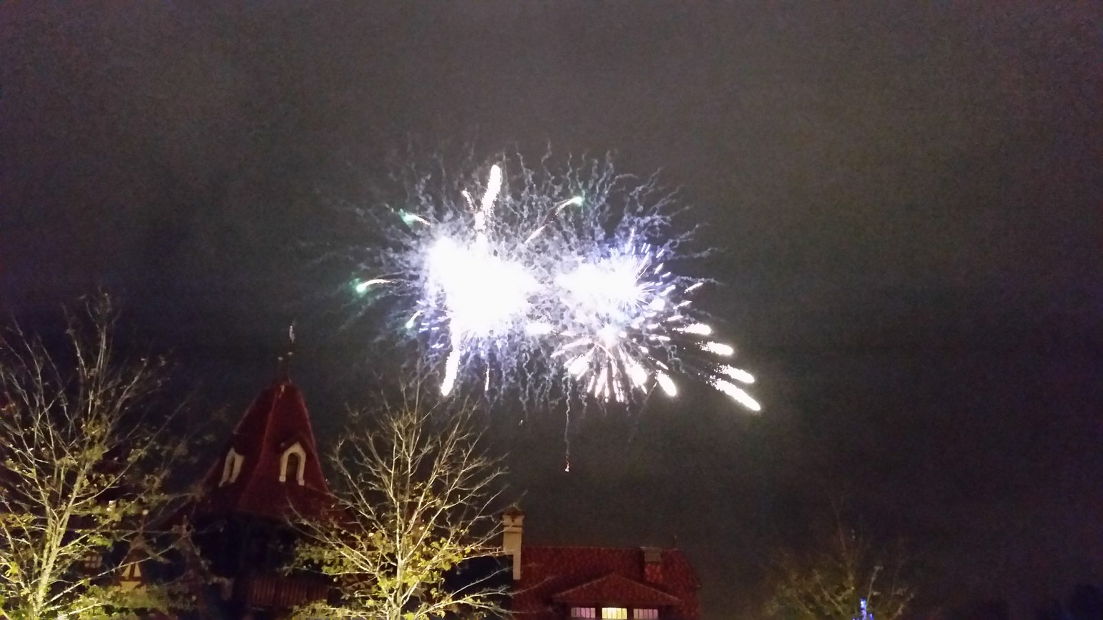 Fireworks over the castle