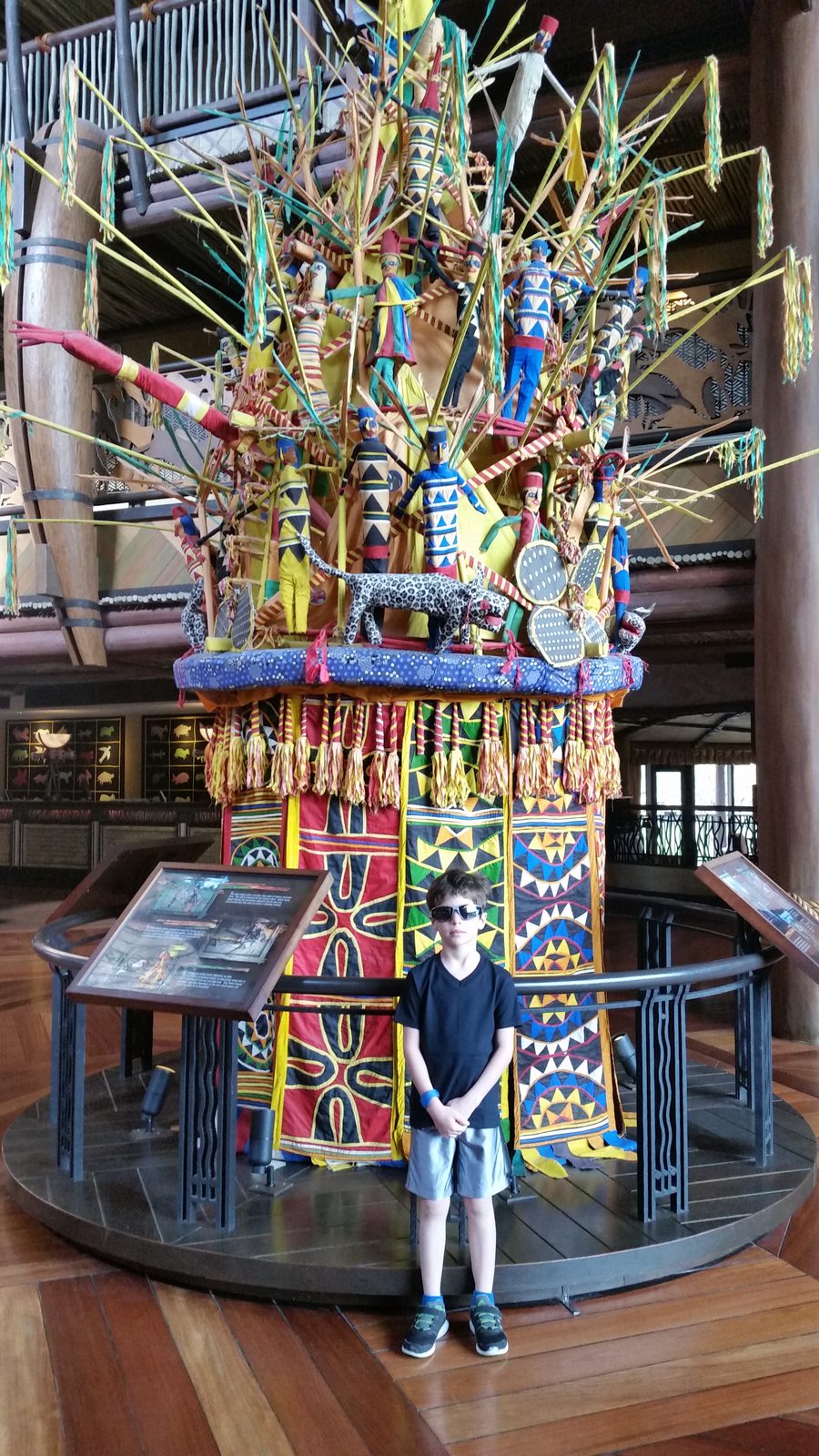 Thomas in the lodge lobby before heading out