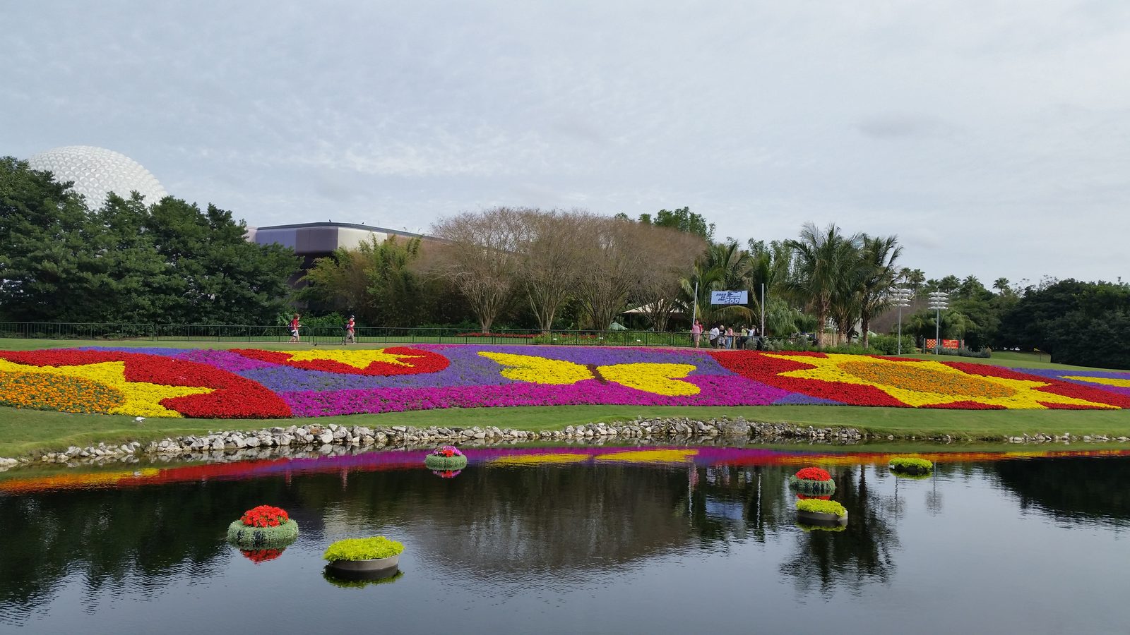 Flower beds at the Epcot Flower and Garden Festival