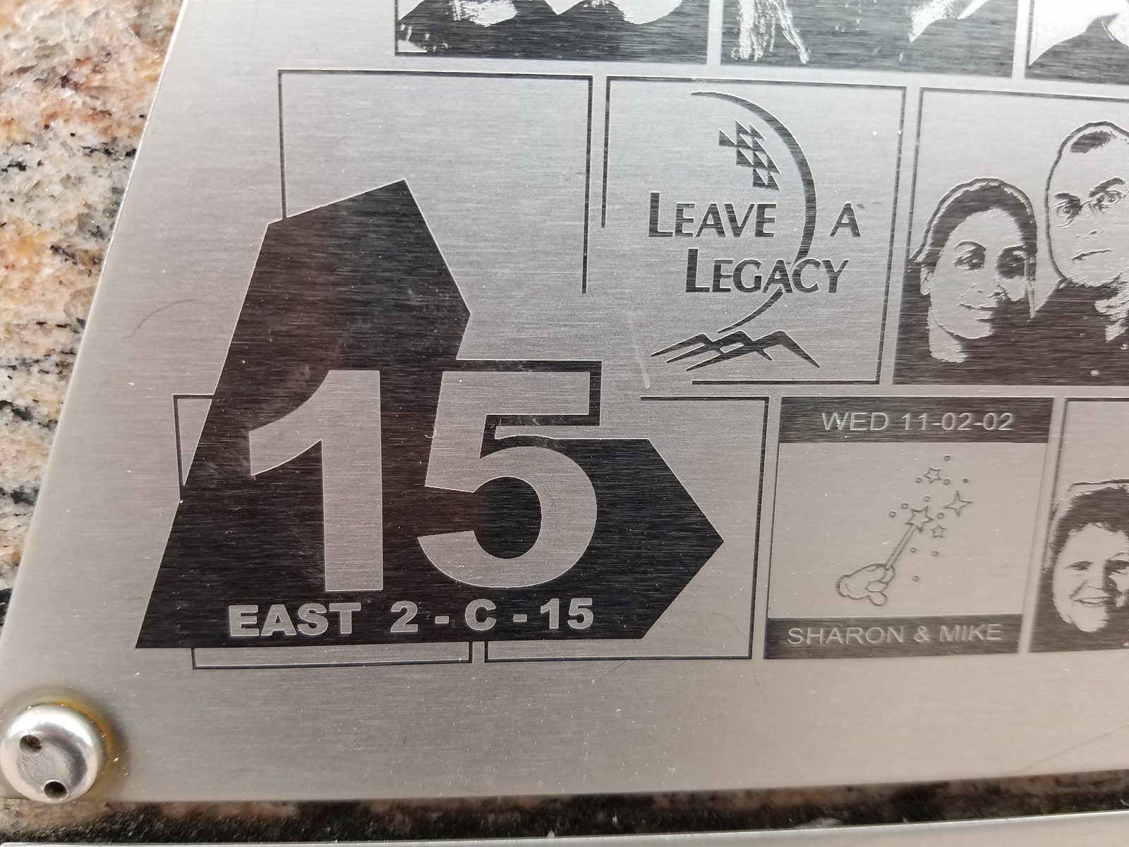 The panel marker that finds our tile: East 2-C-15