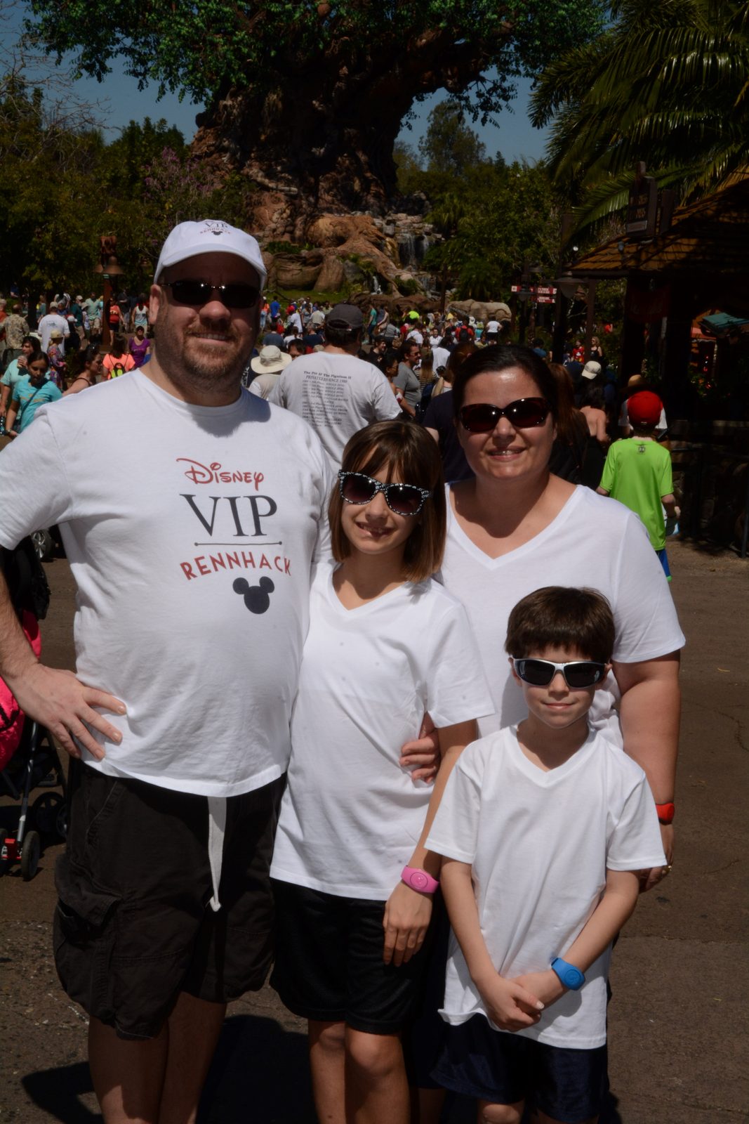 The four of us near the Tree of Life