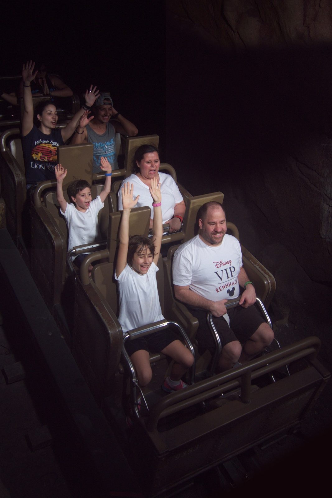 Hands up together on Expedition Everest