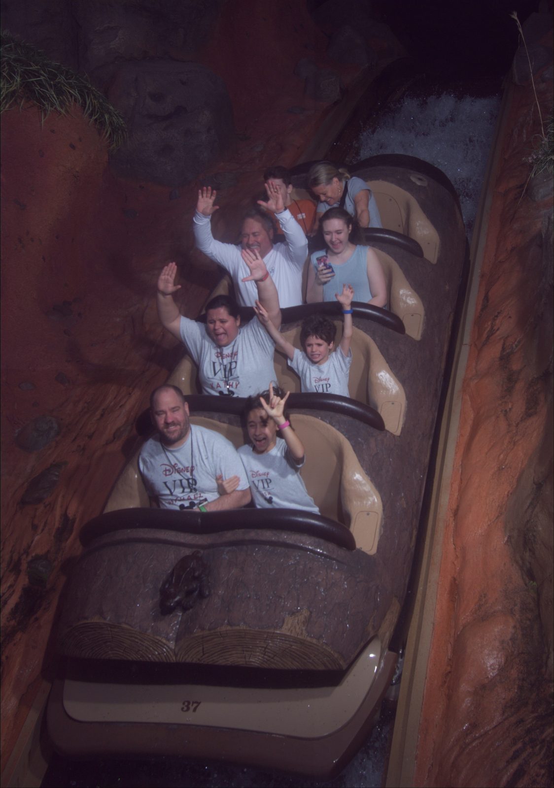 Lisa, Thomas and me on Splash Mountain