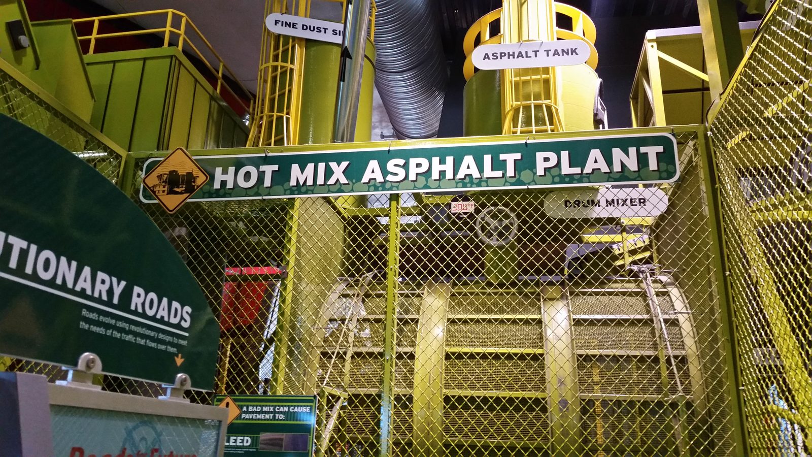 The hot mix asphalt plant exhibit