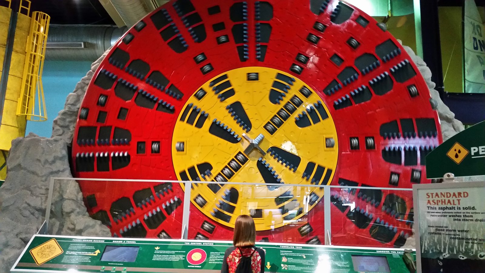 The tunnel boring machine exhibit