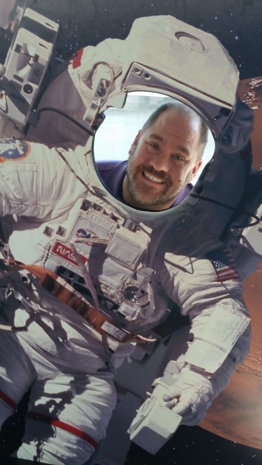 Me in the astronaut photo cutout