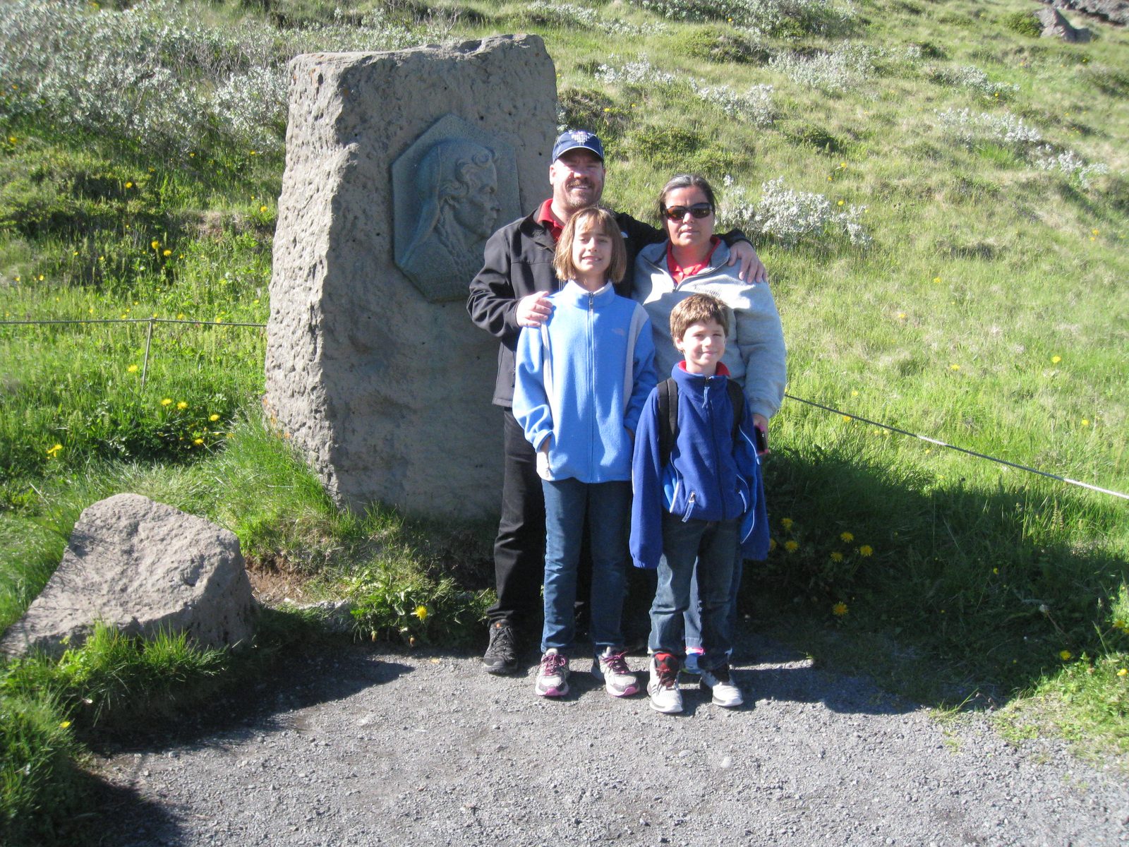 All of us together at Gullfoss