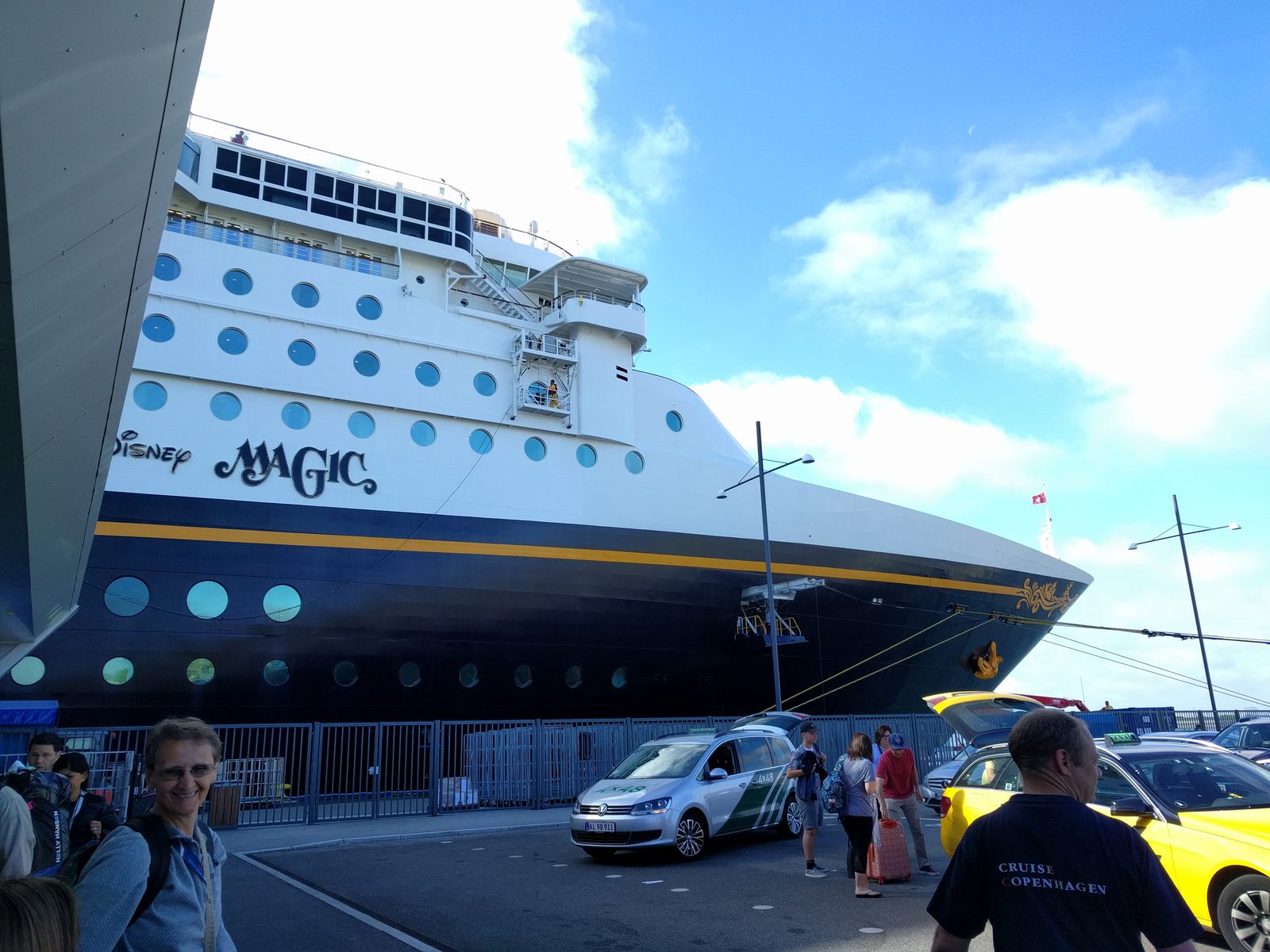 The Disney Magic docked in Copenhagen