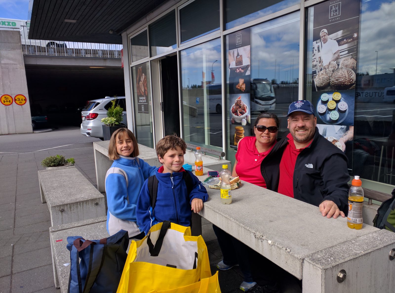 Lisa, Thomas, Kathy and Michael at our picnic lunch