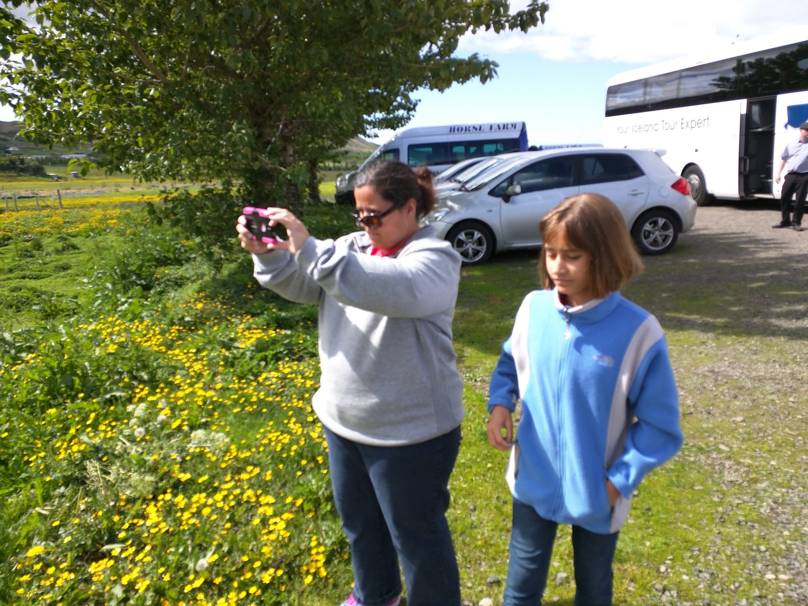 Kathy and Lisa at Laxnes horse farm