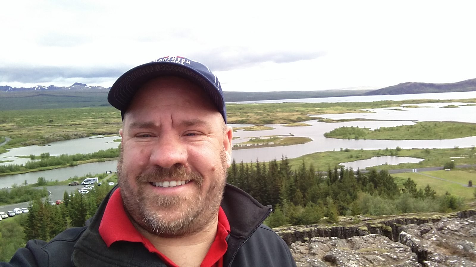 Me above the lake at Þingvellir