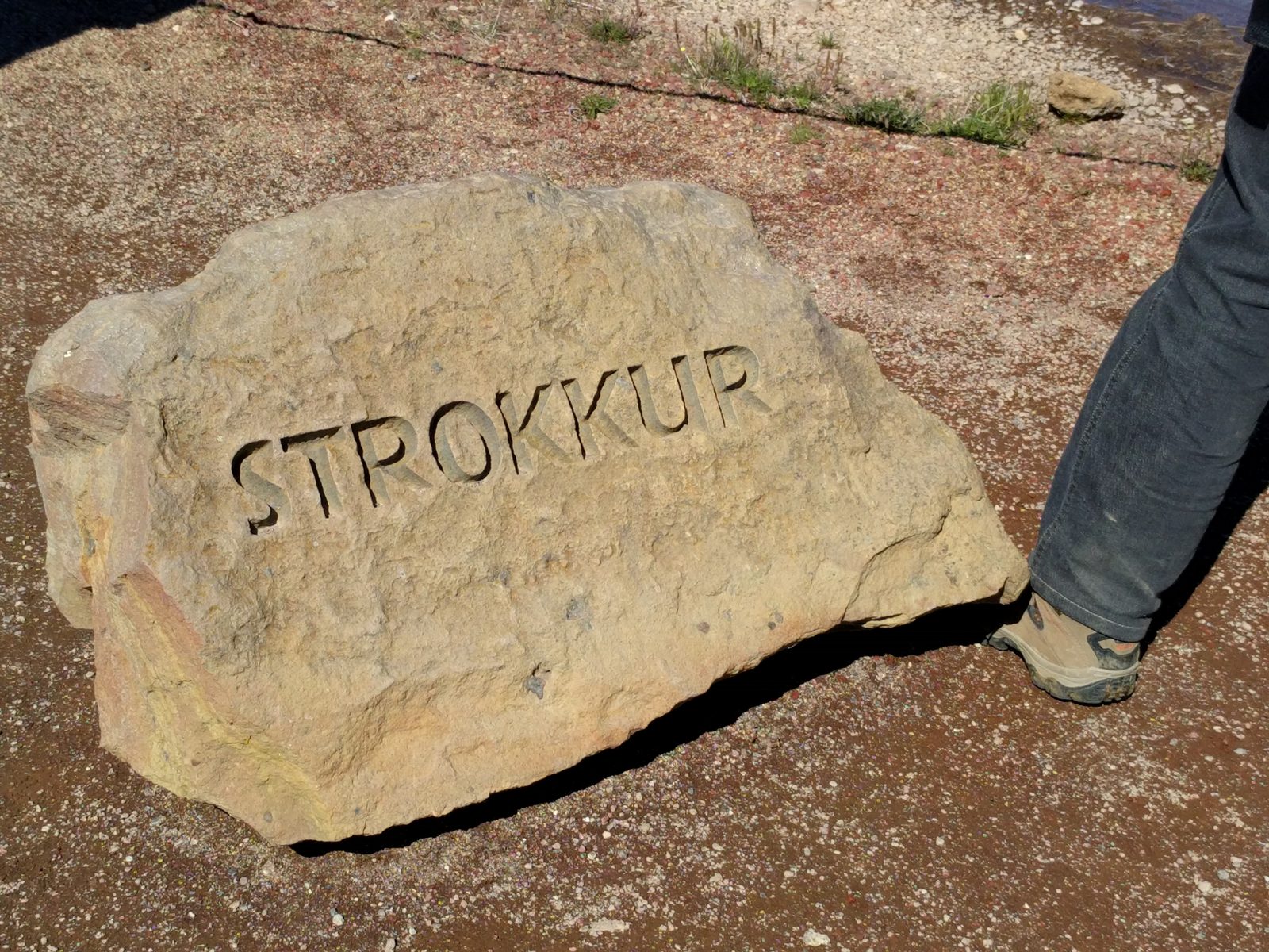 The Strokkur stone at Geysir