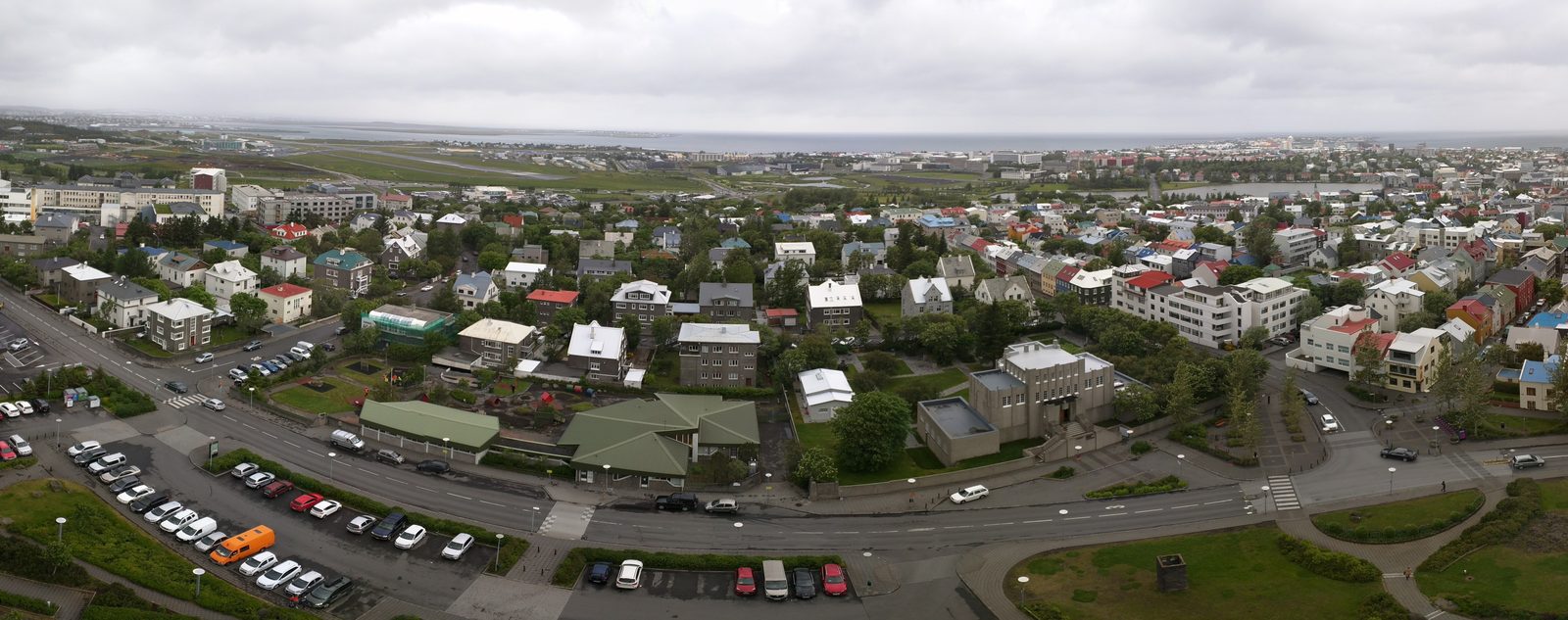Reykjavik from the tower of Hallgrímskirkja
