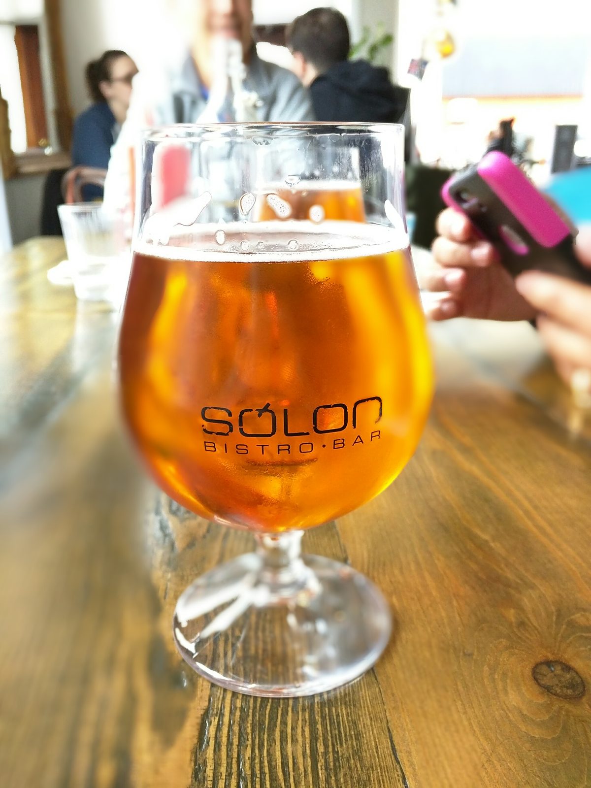 A beer at Sólon on our last night in Reykjavik