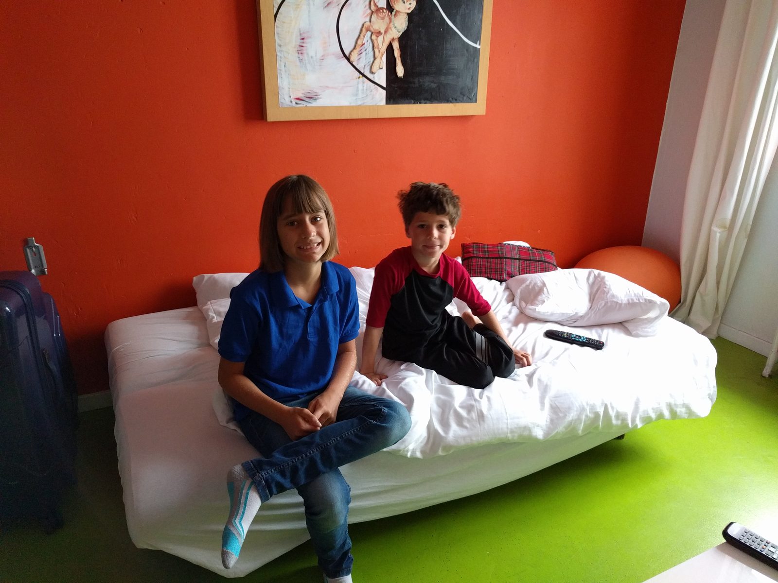 Lisa and Thomas checking out the Reykjavik room