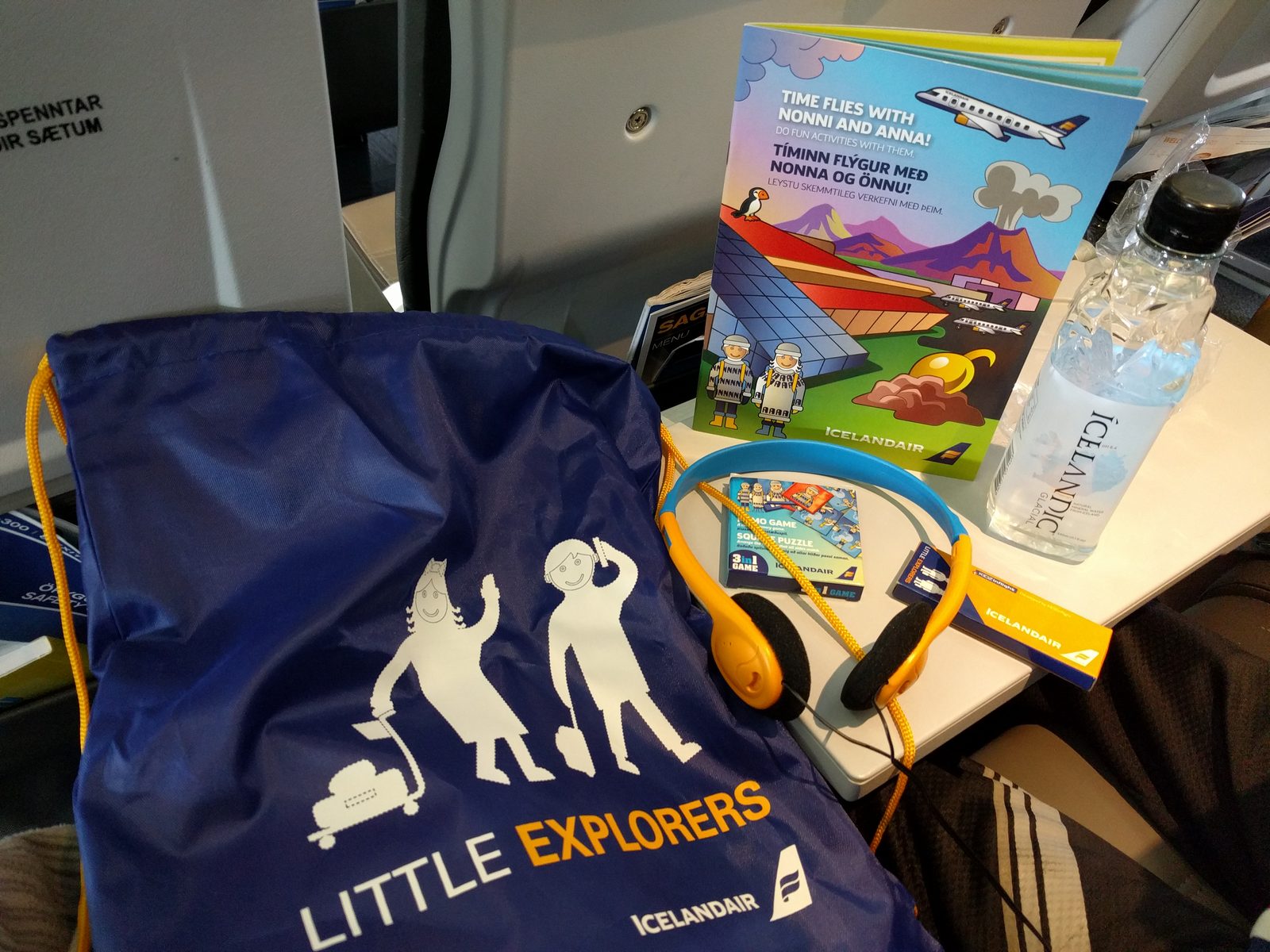 Our Little Explorers bag ready for the flight