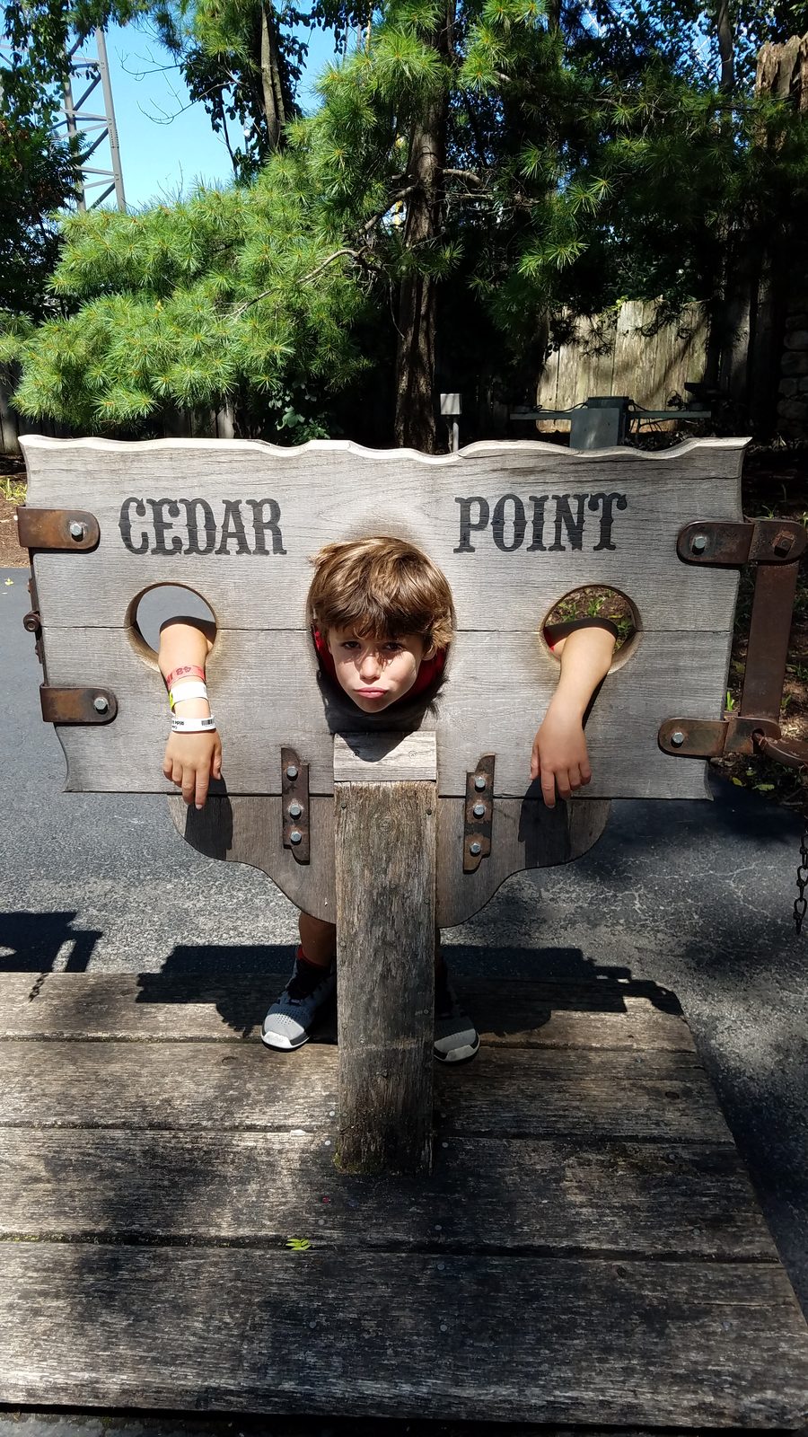 Thomas in the Cedar Point stocks