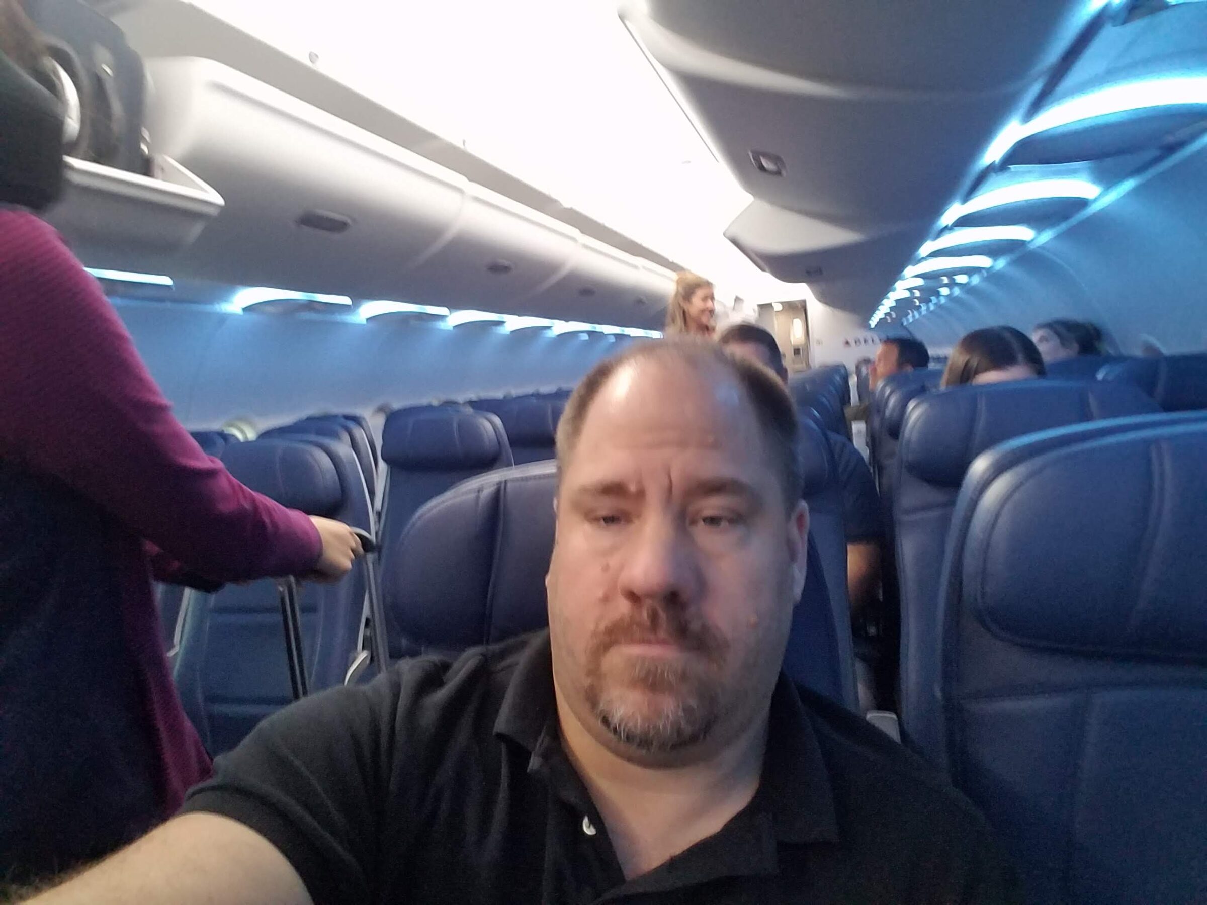 On the flight home