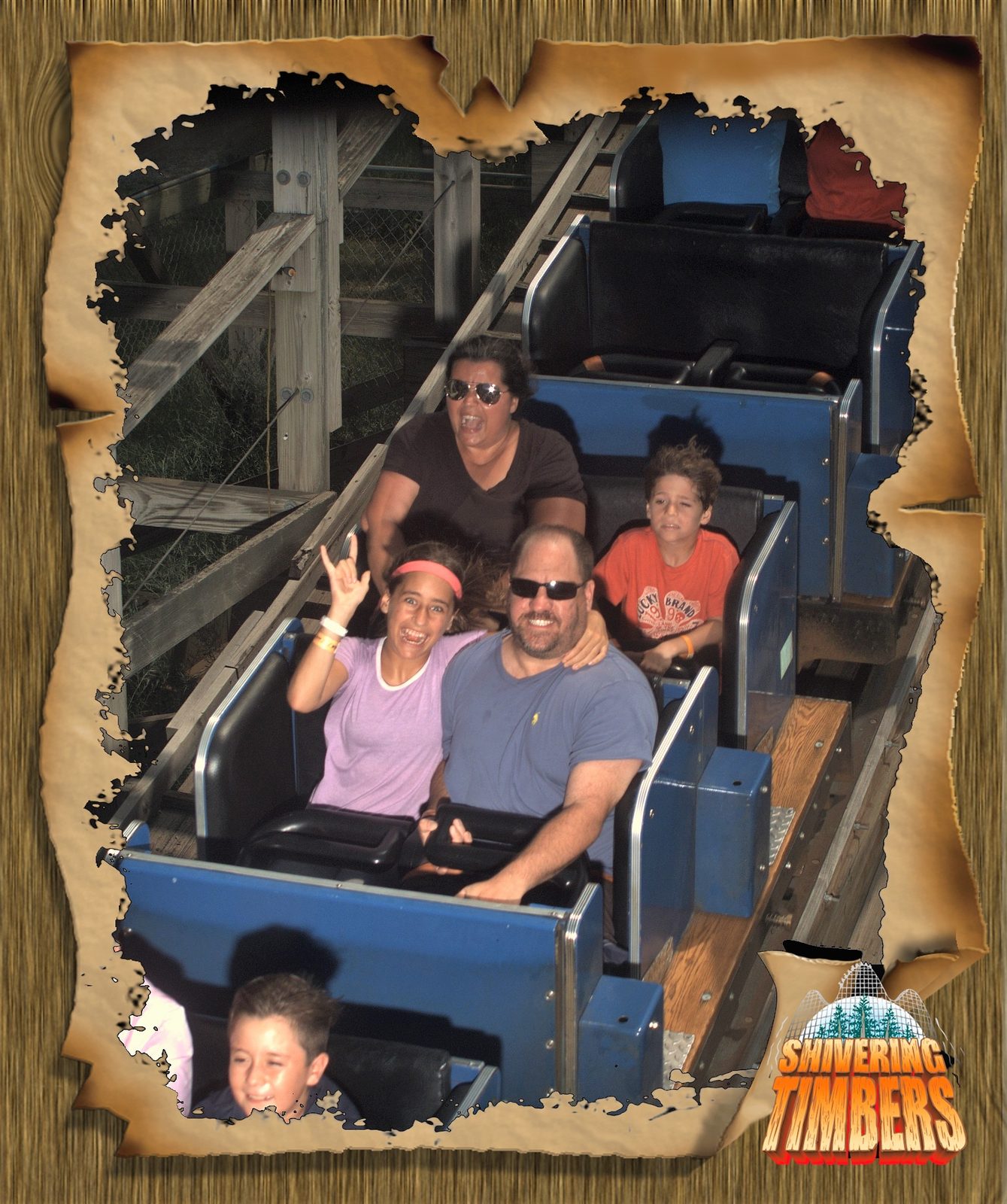 The whole family on Shivering Timbers
