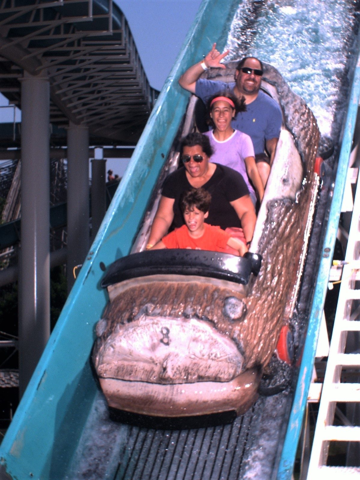 Our splashdown on Loggers Run
