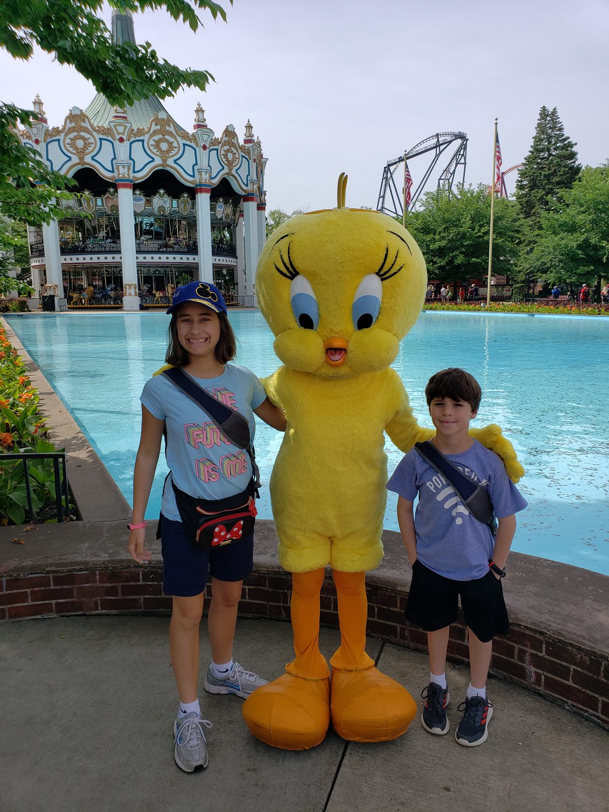 Lisa and Thomas with Tweety Bird