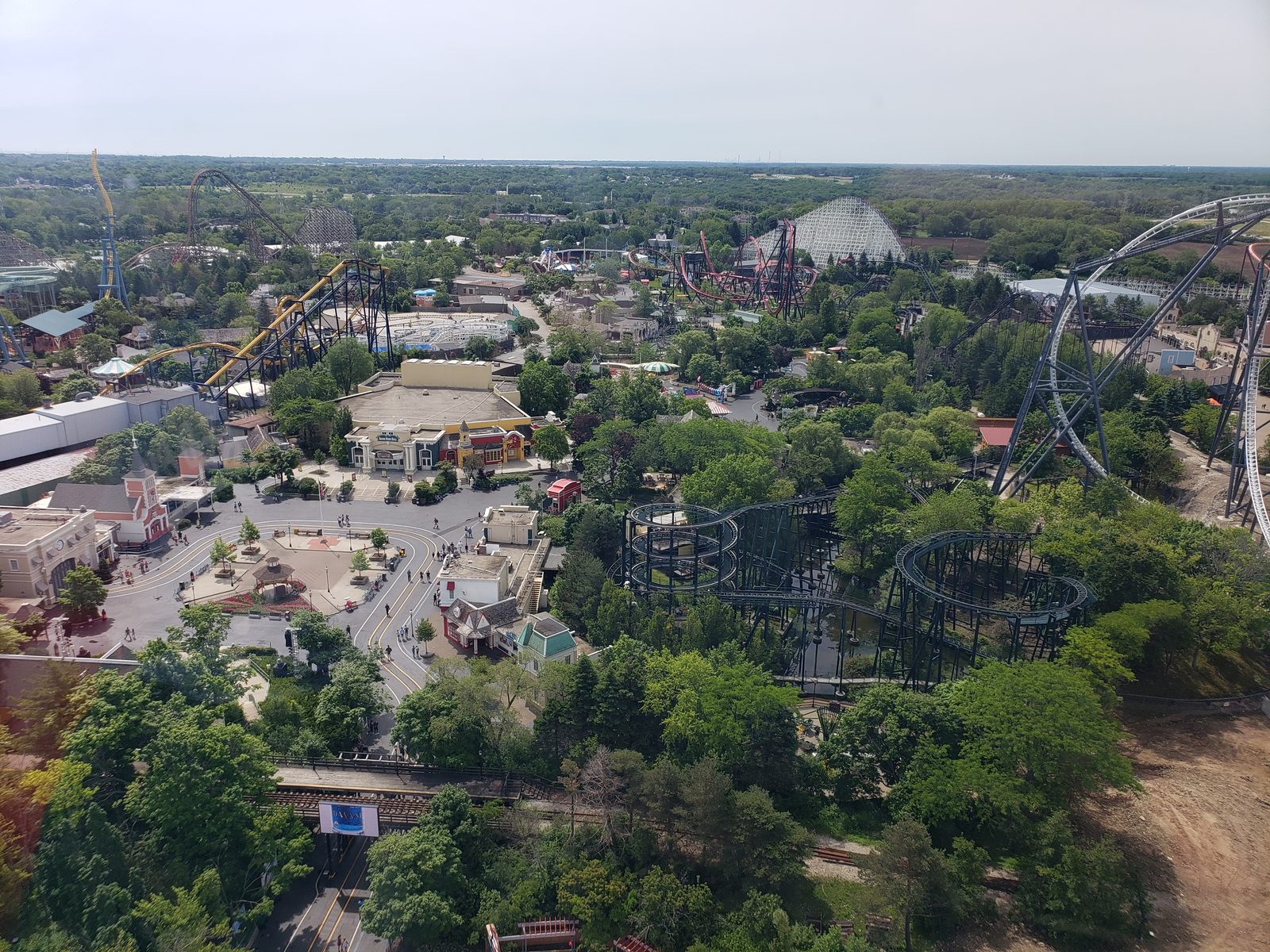 The view from the top of the coaster