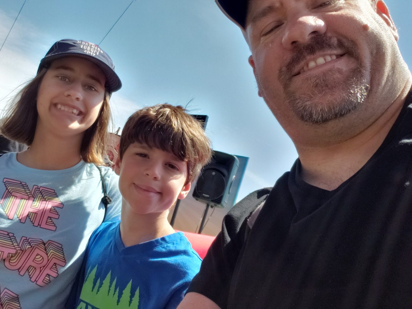 The three of us at Go Fest