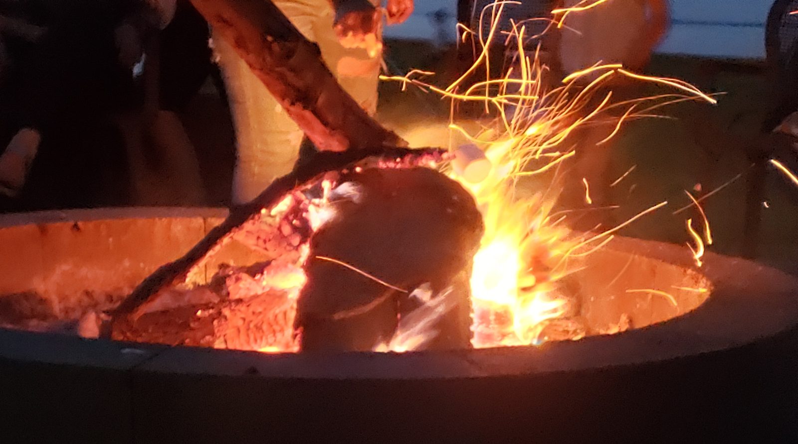A campfire to end the long drive