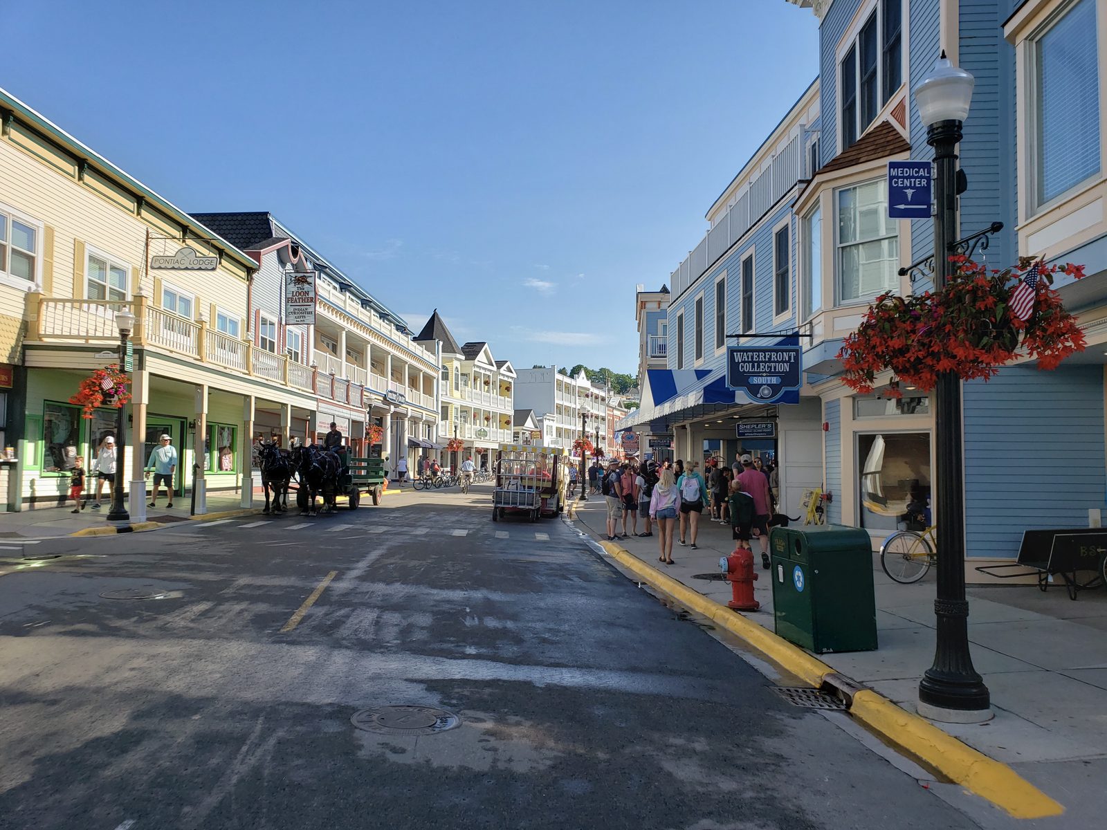 Main Street, Mackinac Island, no cars in sight