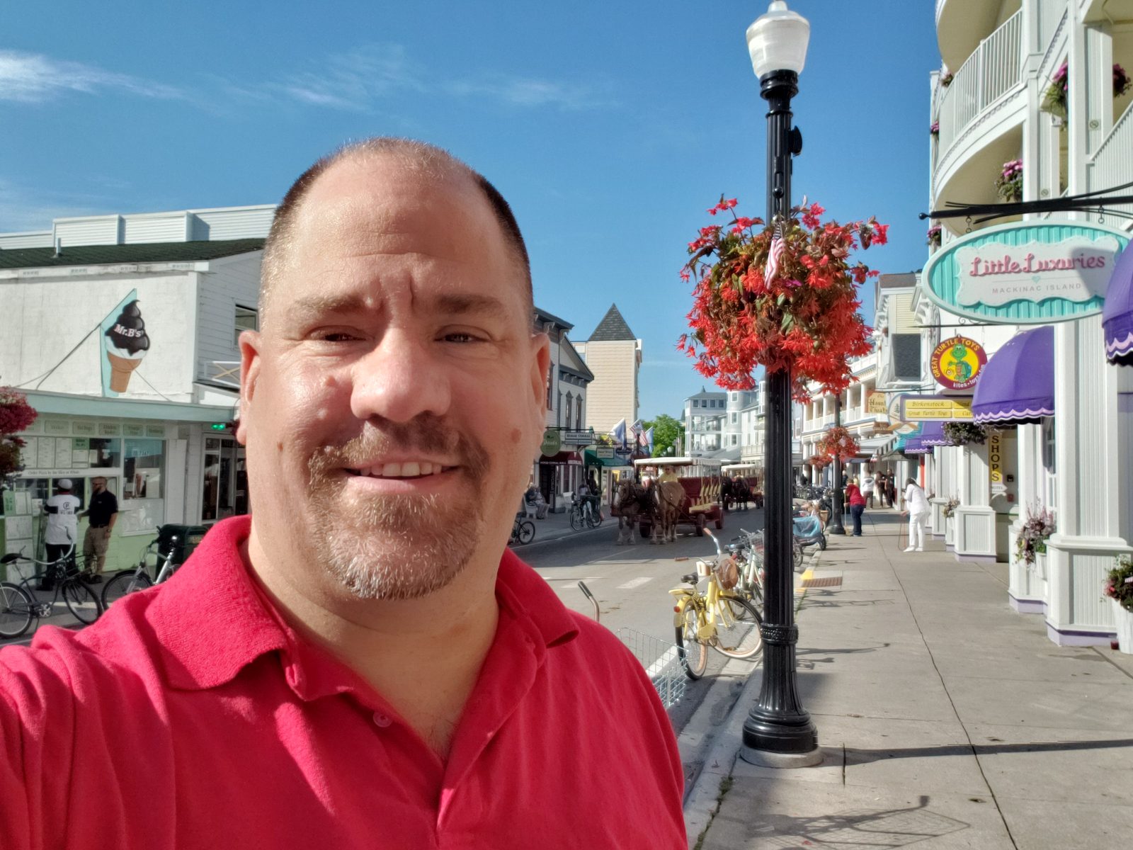 Me on Main Street, Mackinac Island
