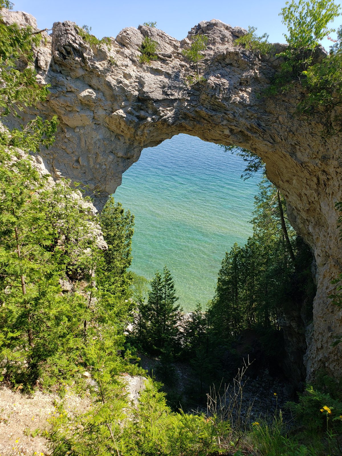 Arch Rock on Mackinac Island