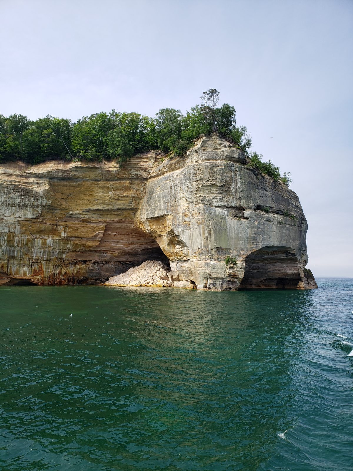 A Pictured Rocks headland from the boat