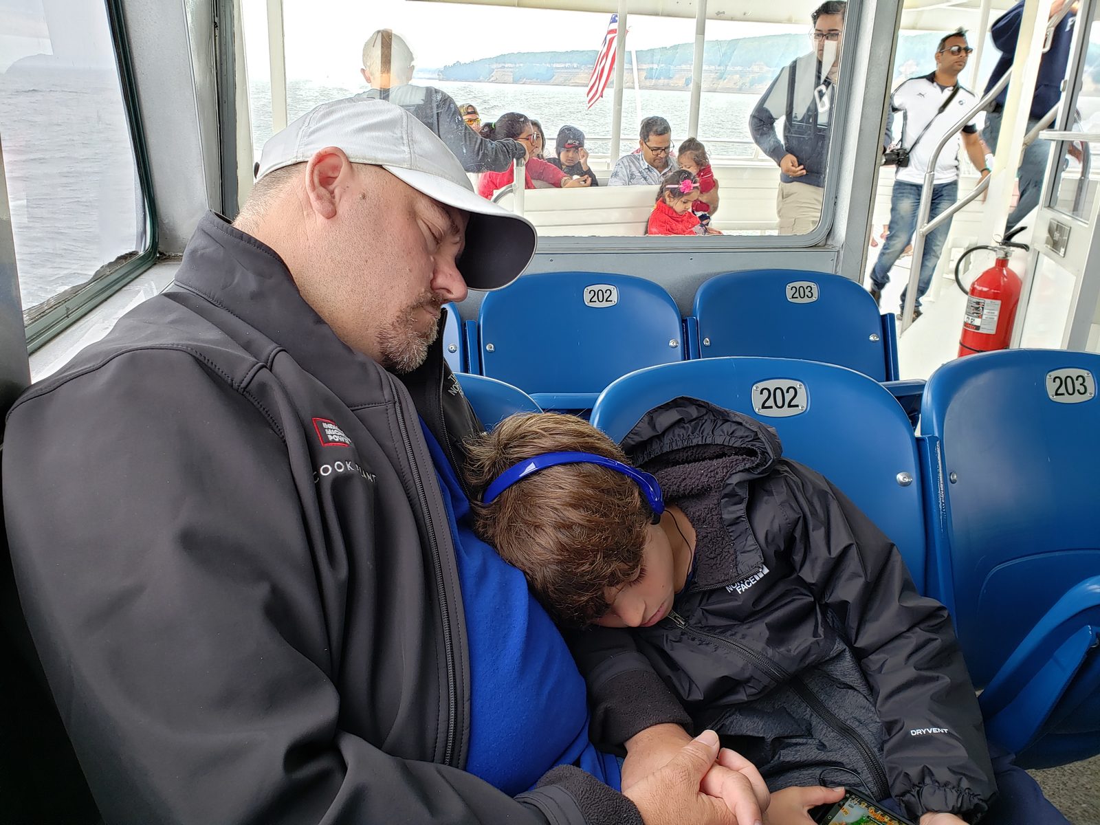 One of the kids falls asleep in my lap