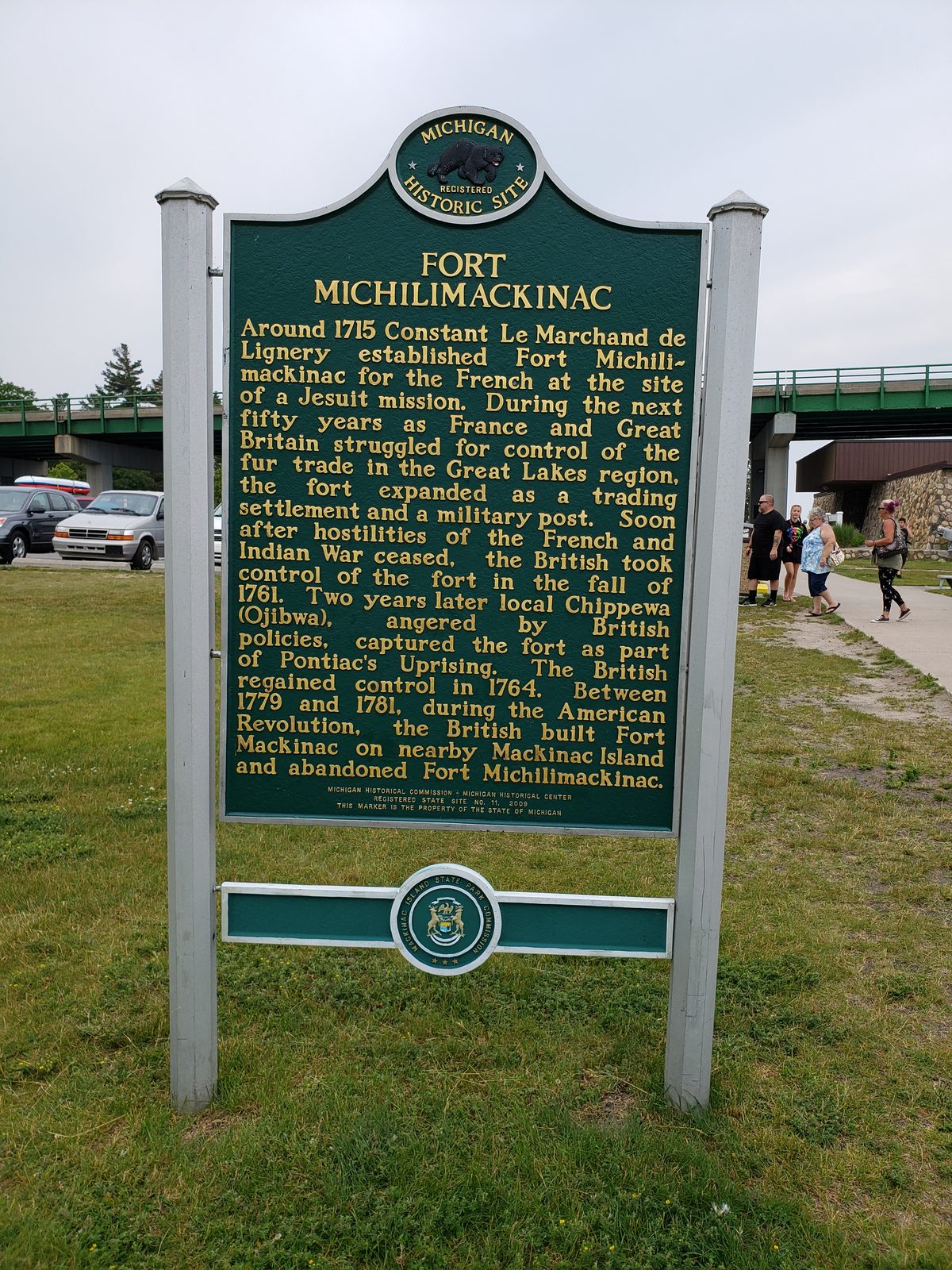 Fort Michilimackinac marker
