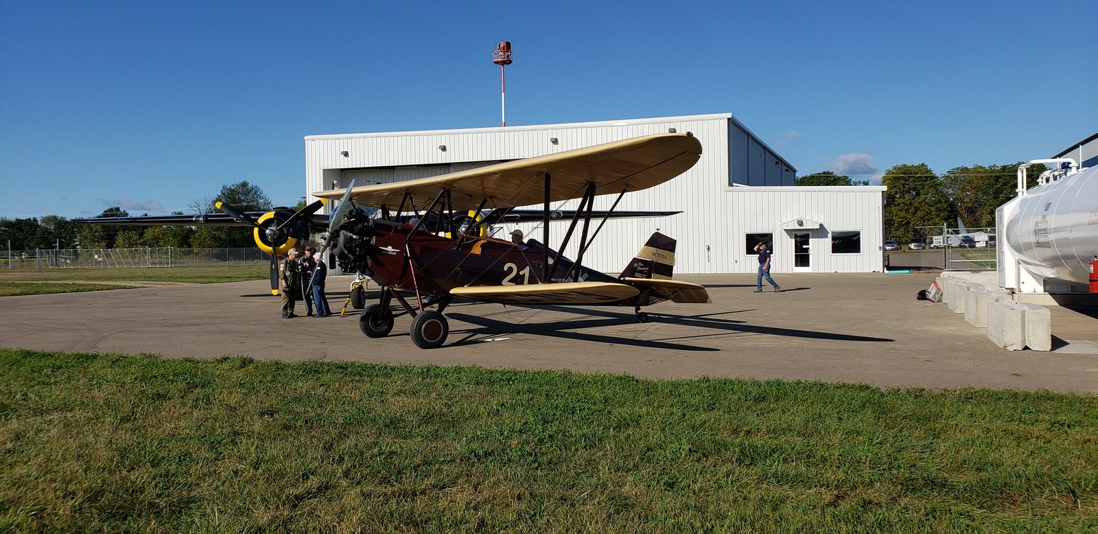 Waldo Wright's Biplane Ride
