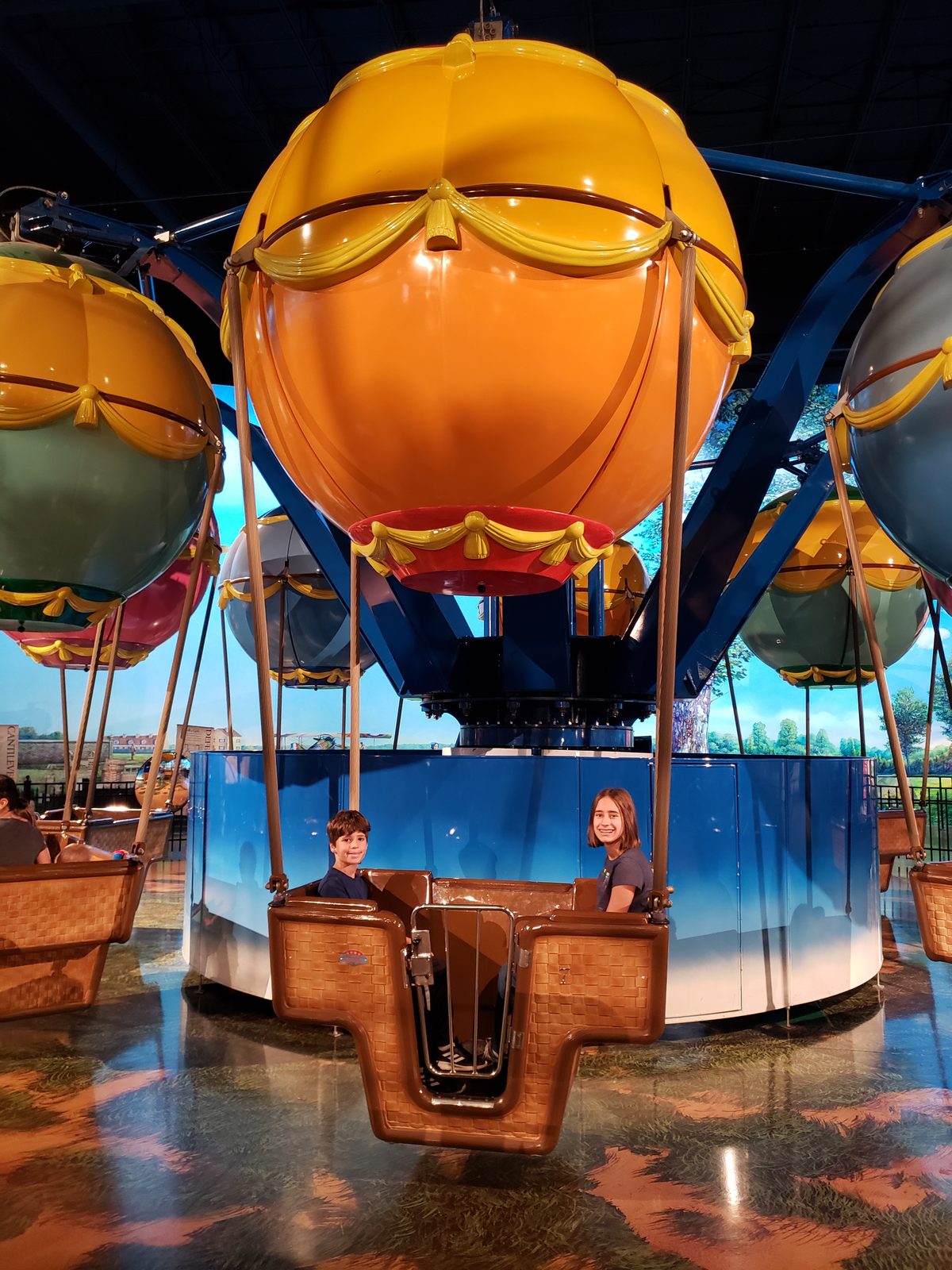 Thomas and Lisa in the balloon ride at the Air Zoo