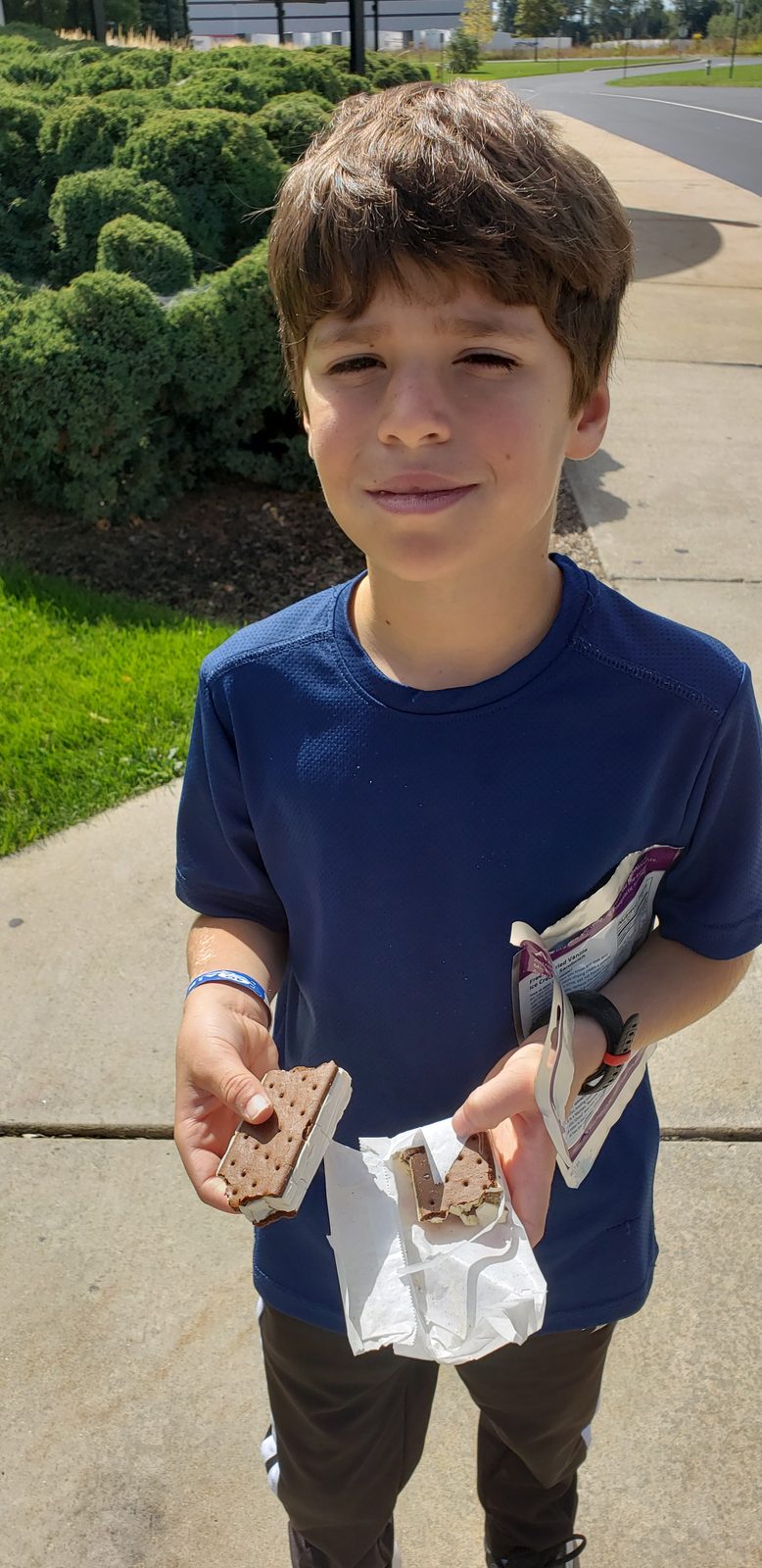 Thomas with his wooden glider
