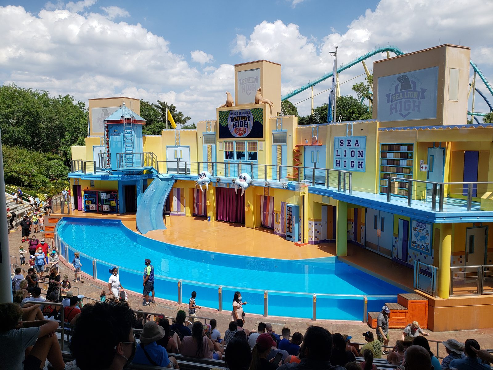 The Sea Lion stadium before the show