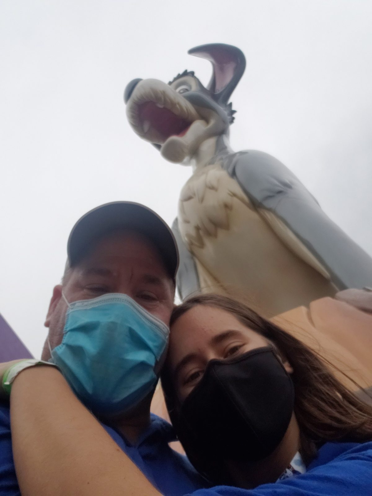 A character leans in with Lisa and me