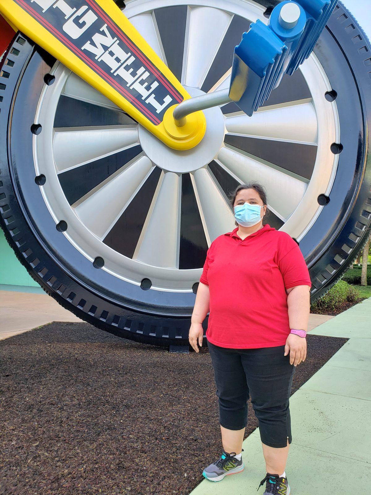 The giant test wheel prop at Test Track